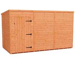 12ft X 6ft Windowless Tongue And Groove Pent Shed (12mm Tongue And Groove Floor And Roof)