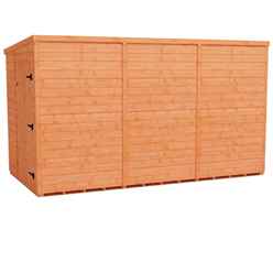 12ft X 6ft Windowless Tongue And Groove Pent Shed (12mm Tongue And Groove Floor And Roof)