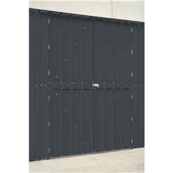 15ft X 10ft Premier Easyfix – Apex – Metal Workshop -Anthracite Grey (4.64m X 3.07m)