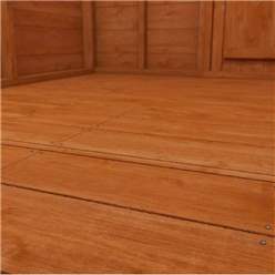 12ft X 4ft Windowless Tongue And Groove Pent Shed (12mm Tongue And Groove Floor And Roof)