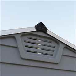 10ft X 6ft (3.03m X 1.85m) Double Door Apex Plastic Shed With Skylight Roofing