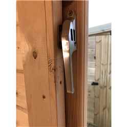 2.4m X 3.6m Premier Reverse Apex Home Office Log Cabin (single Glazing) - Free Floor & Felt (44mm)