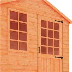 5ft X 7ft Georgian Style Summerhouse (12mm Tongue And Groove Floor And Apex Roof)