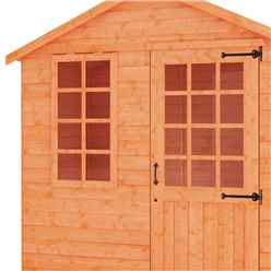 5ft X 7ft Georgian Style Summerhouse (12mm Tongue And Groove Floor And Apex Roof)