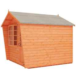 8ft X 8ft Bay Window Summerhouse (12mm Tongue And Groove Floor And Apex Roof)
