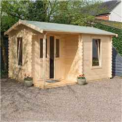 4.2m X 3.3m Home Office Apex Log Cabin - 28mm Wall Thickness (14ft X 11ft)
