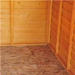 10ft X 6ft (2.99m X 1.79m) - Windowless Dip Treated Overlap - Apex Garden Shed - Double Doors