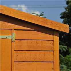 10ft X 6ft (2.99m X 1.79m) - Windowless Dip Treated Overlap - Apex Garden Shed - Double Doors