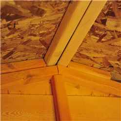 10ft X 10ft Windowless Dip Treated Overlap Apex Wooden Garden Shed With Double Doors