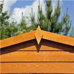 10ft X 10ft Windowless Dip Treated Overlap Apex Wooden Garden Shed With Double Doors