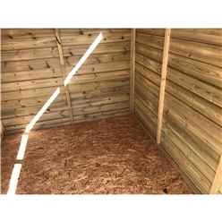 9ft X 4ft Security Pressure Treated Tongue & Groove Apex Shed + Single Door + Toughened Safety Glass 12mm Tongue And Groove Walls, Floor And Roof With Rim Lock & Key