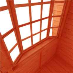 8ft X 8ft Bay Window Summerhouse (12mm Tongue And Groove Floor And Apex Roof)