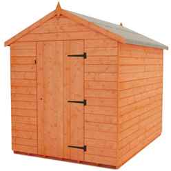 10ft X 8ft Tongue And Groove Apex Shed With 4 Windows And Single Door (12mm Tongue And Groove Floor And Roof)