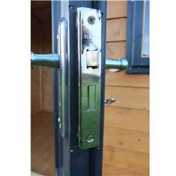12ft X 7ft (3.59m X 2.23m) - Premier Reverse Wooden Studio - 2 Windows - Double Doors - 20mm Walls