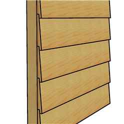 12ft X 7ft (3.59m X 2.23m) - Premier Reverse Wooden Studio - 2 Windows - Double Doors - 20mm Walls