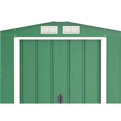 8ft X 8ft Value Apex Metal Shed - Green (2.62m X 2.42m)