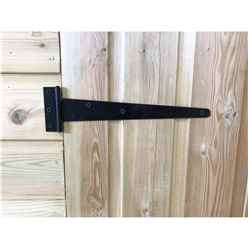 8ft X 5ft  Super Saver Windowless Pressure Treated Tongue & Groove Apex Shed + Double Doors + Low Eaves
