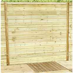 6ft (1.83m) Horizontal Pressure Treated 12mm Tongue & Groove Fence Panel