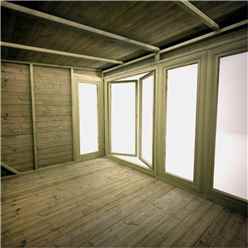 16ft X 8ft Garden Room 16mm Tongue And Groove (16mm Tongue And Groove Floor And Roof)