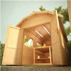 14ft X 8ft Neo Barn 28mm Log Cabin (19mm Tongue And Groove Floor And Roof) (4150x2350)