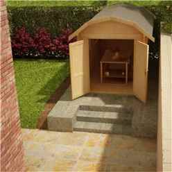 14ft X 8ft Neo Barn 28mm Log Cabin (19mm Tongue And Groove Floor And Roof) (4150x2350)