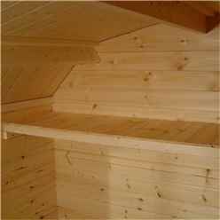 14ft X 8ft Neo Barn 28mm Log Cabin (19mm Tongue And Groove Floor And Roof) (4150x2350)
