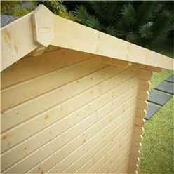 12ft X 8ft Storage 44mm Log Cabin (19mm Tongue And Groove Floor And Roof) (3550x2350)