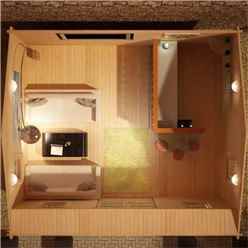 14ft X 10ft Neville 44mm Log Cabin (19mm Tongue And Groove Floor And Roof) (4150x2950)