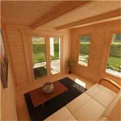 16ft X 12ft Yogi 44mm Log Cabin (19mm Tongue And Groove Floor And Roof) (4750x3550)