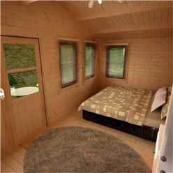 10ft X 16ft Rosco 44mm Log Cabin (19mm Tongue And Groove Floor And Roof) (2950x4750)