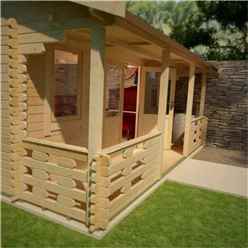 18ft X 14ft Leo 44mm Log Cabin (19mm Tongue And Groove Floor And Roof) (5350x4150)