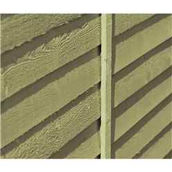 6ft X 3ft (1.8m X 0.9m) - Pressure Treated - Value Overlap - Pent Garden Shed - Windowless - Double Doors