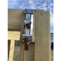 10ft X 6ft Reverse - Long Windows - Pressure Treated Tongue & Groove Apex Summerhouse With Higher Eaves And Ridge Height + Toughened Safety Glass + Euro Lock With Key + Super Strength Framing