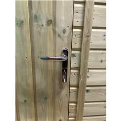 12ft X 5ft Combi Pent Summerhouse + Side Shed Storage - Pressure Treated Tongue & Groove With Higher Eaves And Ridge Height + Toughened Safety Glass + Euro Lock With Key + Super Strength Framing