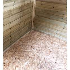 9ft X 4ft  Reverse Super Saver Pressure Treated Tongue And Groove Apex Shed + Single Door + High Eaves 72 Windowless