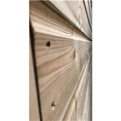 9ft X 4ft  Reverse Super Saver Pressure Treated Tongue And Groove Apex Shed + Single Door + High Eaves 72 Windowless