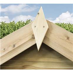 9ft X 6ft  Reverse Super Saver Pressure Treated Tongue & Groove Apex Shed + Single Door + High Eaves (72) + Windowless