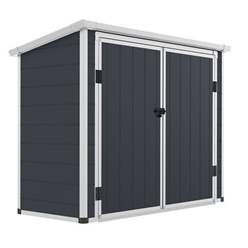 6 X 3 Plastic Storage Unit - Dark Grey With Foundation Kit (included)
