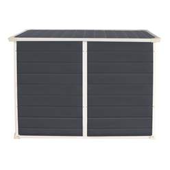 6 X 3 Plastic Storage Unit - Dark Grey With Foundation Kit (included)