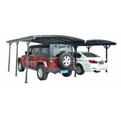 20ft X 16ft Aluminium Dual Curved Carport 