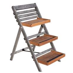 Hardwood Large Plant Ladder (1.6ft X 2.1ft)