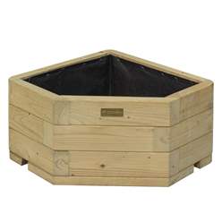 Pressure Treated Corner Planter