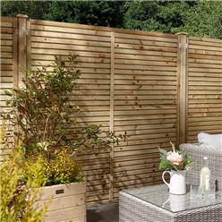 Pack Of 3 - 6 X 5 Pressure Treated Contemporary Screen Panel