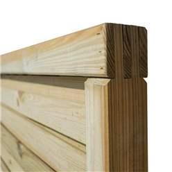 Pack Of 3 - 6 X 5 Pressure Treated Contemporary Screen Panel