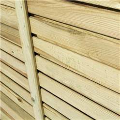 Pack Of 3 - 6 X 4 Pressure Treated Contemporary Screen Panel