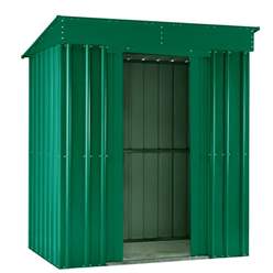 6ft X 4ft Premier Easyfix - Pent - Metal Shed - Heritage Green (1.80m X 1.24m)