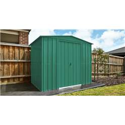 8ft X 6ft Premier Easyfix – Apex – Metal Shed - Heritage Green (2.45m X 1.85m)