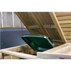 Quad Redwood Pressure Treated Wheelie Bin Store - 240/240/180/180 Litre Bins