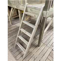 5ft X 7ft Jake Wooden Tower Platform Playhouse With Slide, Apex Roof, Single Door And Window