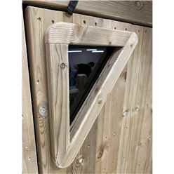 5ft X 7ft Jake Wooden Tower Platform Playhouse With Slide, Apex Roof, Single Door And Window